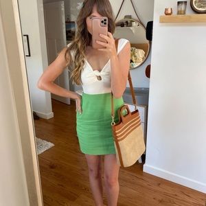 ModCloth My, How Marvelous Mini Skirt Green Tea